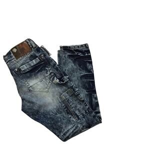 Heritage America NWT Stone Wash Rip and Repair Skinny Jeans Men 32